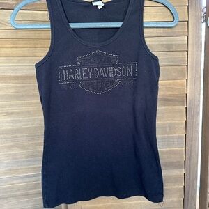 Harley-Davidson Black Sleeveless Top